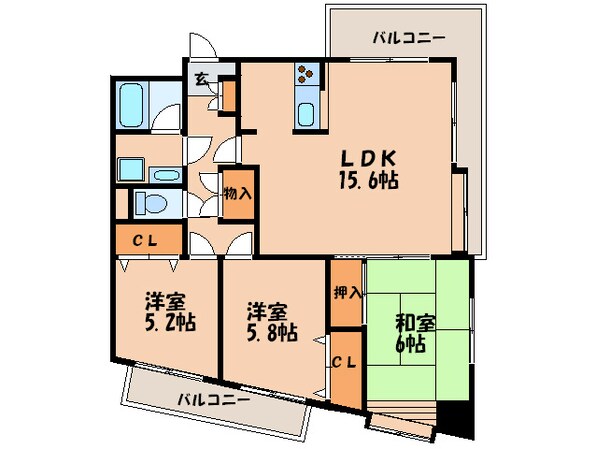 日之出ビル野間の物件間取画像